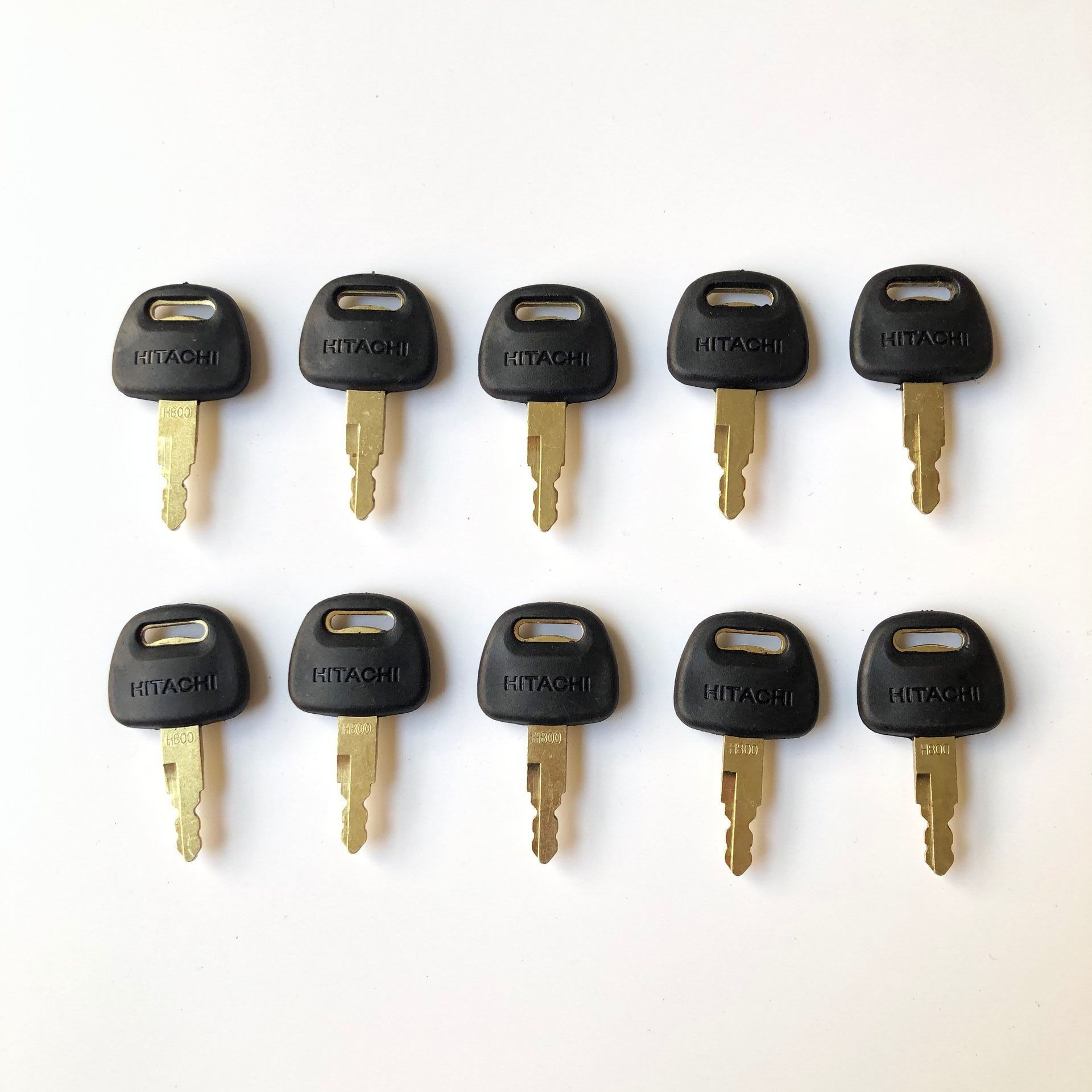 10PCS ใหม่ประเภท H800 Key สำหรับ Hitachi Excavator EX60 EX120 EX200 ZAX200 ZAX220อุปกรณ์หนัก