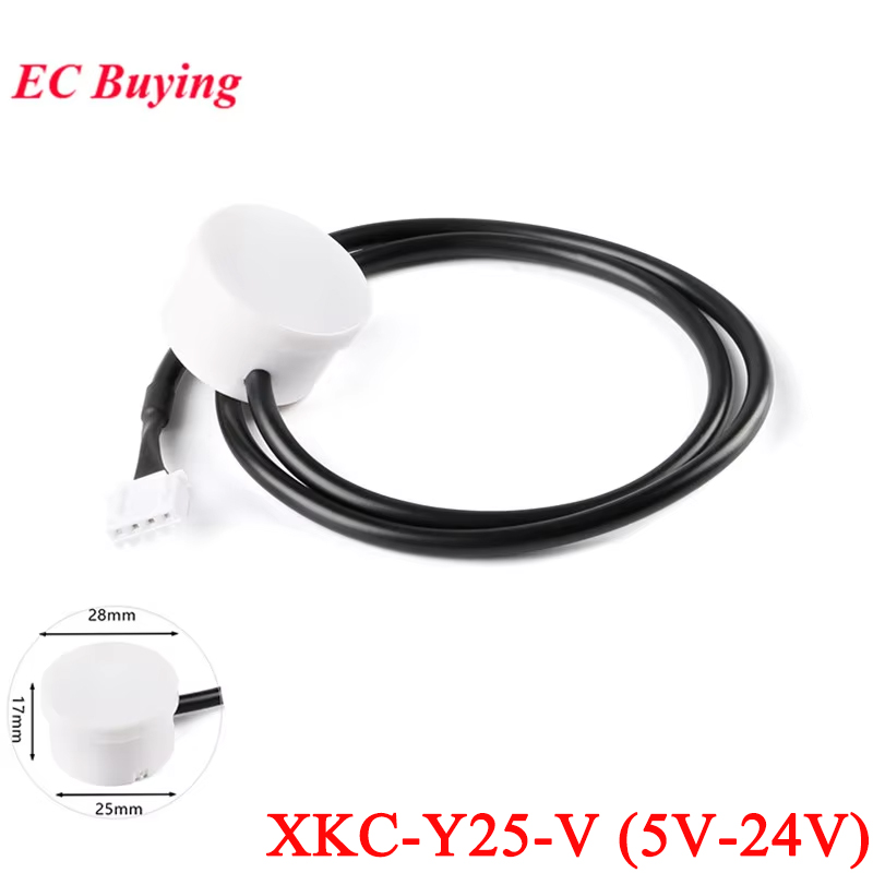 XKC-Y25-V Kontaktloser Flüssigkeitsstandsensor, Berührungsloser Wasserstanddetektor, Außenmontierter Flüssigkeitsstandsensor, 5-24V