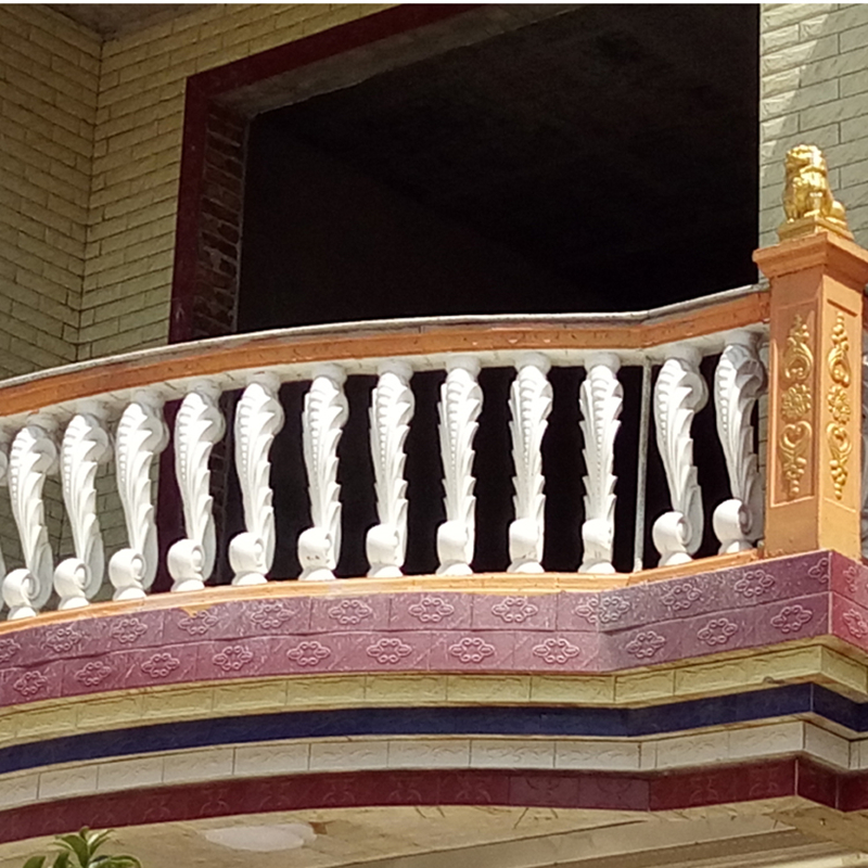 Summer Breeze Concrete Baluster Mold, Durable Cast in Place Fencing for Garden, Balcony Balustrade Construction 90cm/ 34.5in