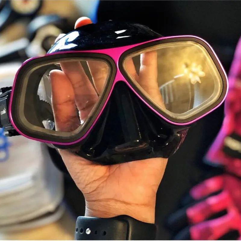 Máscara de Apollo Similar, máscara de buceo, marco de aleación de aluminio, máscara de dioptrías configurable, gafas, máscaras de buceo, juego de tubos húmedos para snorkel