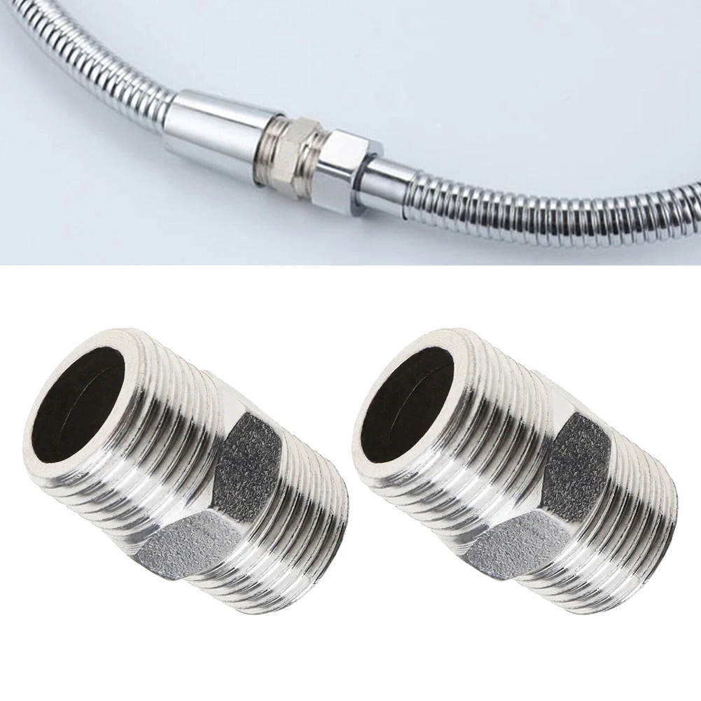 2 uds tubo de extensión de manguera de ducha extensor de manguera Universal accesorios de baño para duchas DIY baños RVs duchas al aire libre