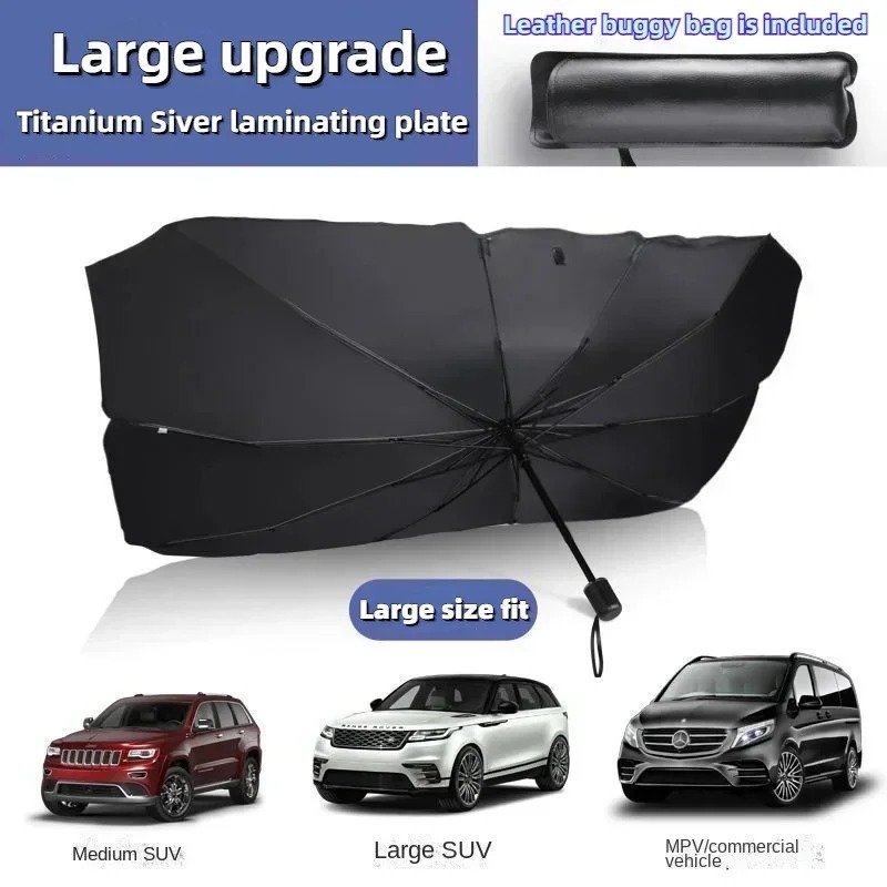 Autovoorruit Zonnescherm UV-bescherming Warmte-isolatie Opvouwbaar Universele pasvorm Eenvoudige installatie voor auto's Autoscherm Parasol