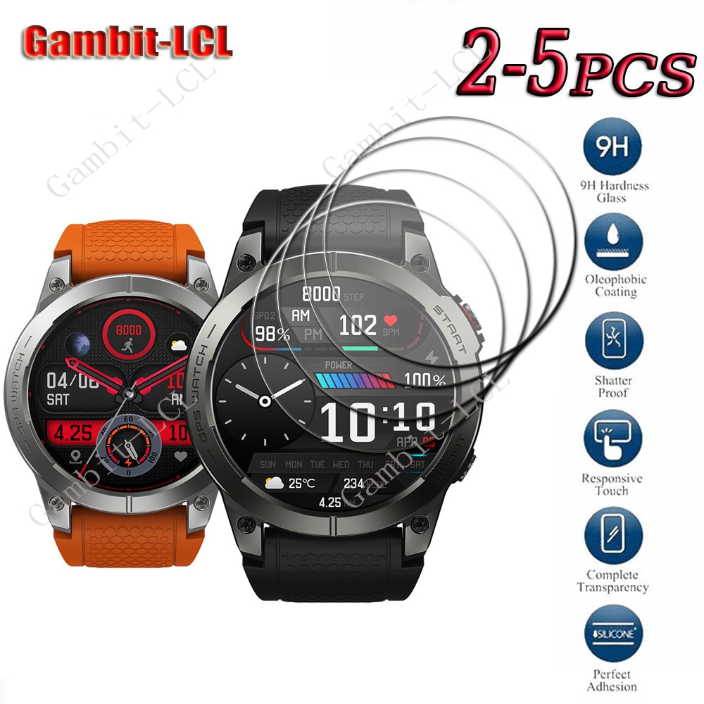 9H oryginalny Smartwatch twarde szkło hartowane dla Zeblaze Stratos 3 GPS SmartWatch 1.43 ''ekran inteligentnego zegarka folia zabezpieczająca