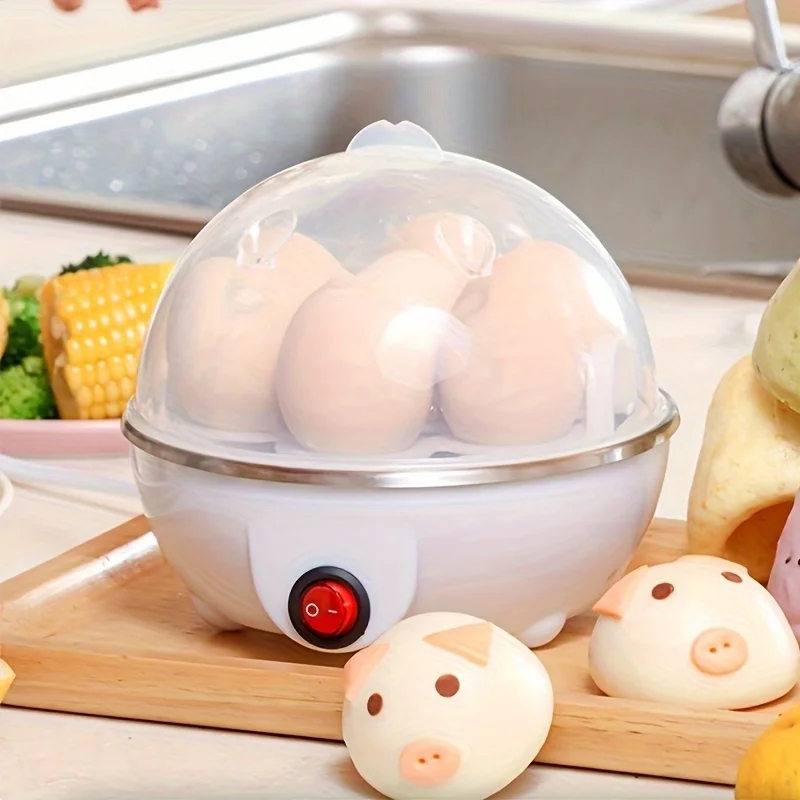 Olla de huevos automática para el hogar, dispositivo multifuncional para cocinar 7 huevos al vapor, máquina para cocinar huevos hervidos, artefacto para el desayuno