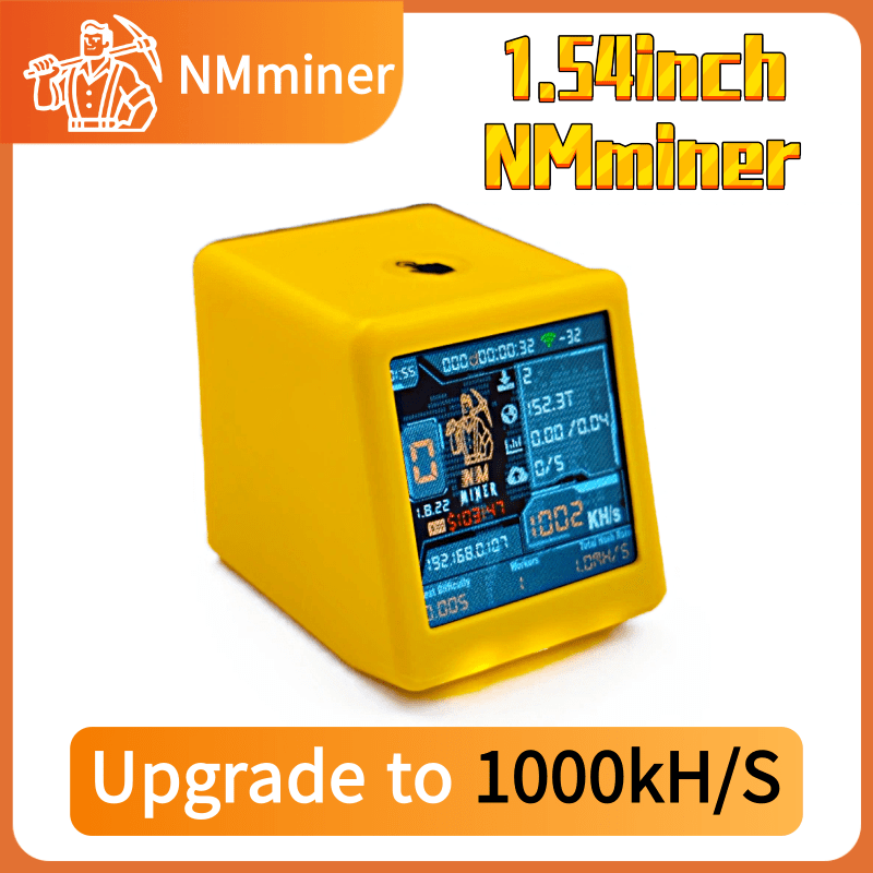 NMMiner Corlorful スマート TV 1000KH/s より優れた Nerdminer v2 ESP32 BTC ソロ ロッタリー マイナー & スマート ギフト サイレント デスクトップ クロック