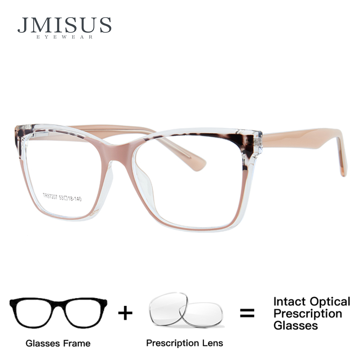 JMISUS 2025, quadratische Acetat-Brille für Damen, Cateye Progressive optische Brille, photochrome Brillen