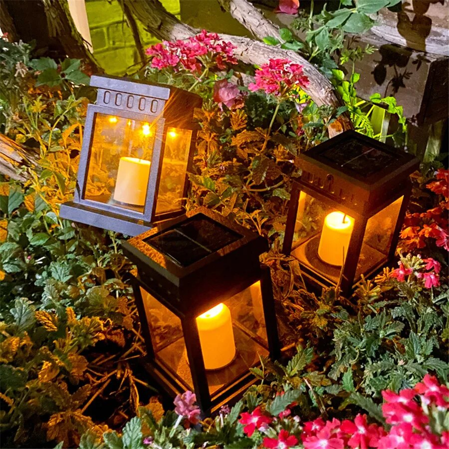 Solar Palast Laterne im Freien Solar Lichter Rasen Landschaft hängende Atmosphäre Kerze Lampe Boden Hof Garten Dekor