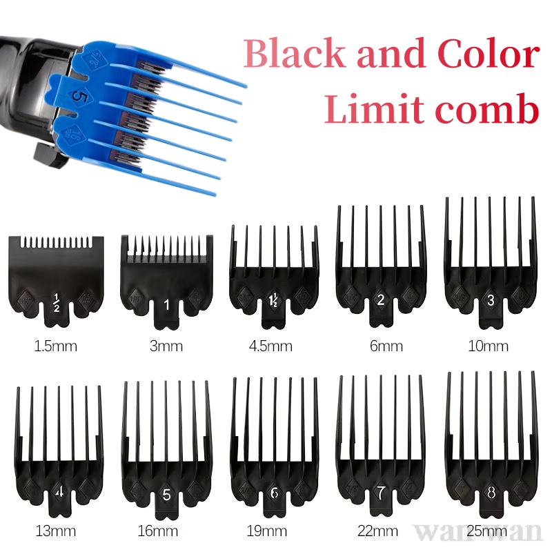 Sisir batas untuk alat cukur elektrik Wahl sisir panduan pemotong profesional 1.5mm 4.5mm Aksesori toko tukang cukur pelindung gunting Y0510
