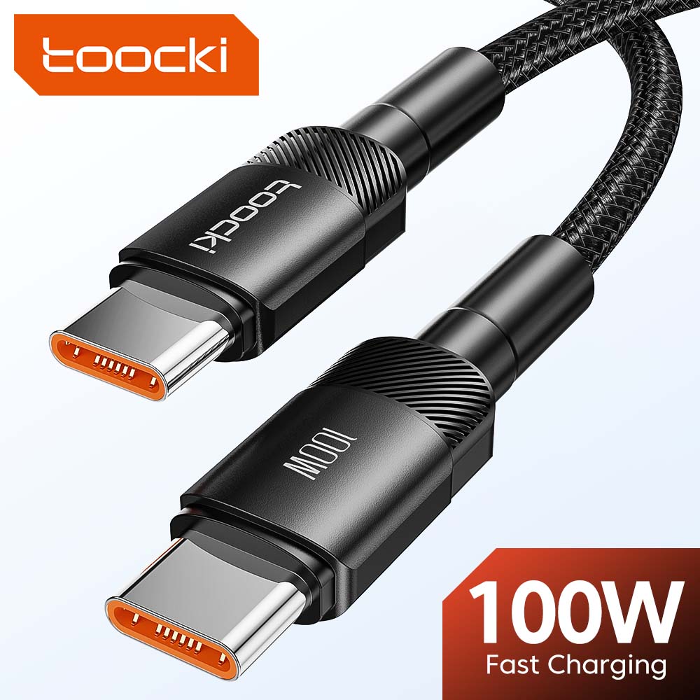Toocki 100W 유형 C-USB C 케이블 PD 3.0 빠른 충전 4.0 iPhone 15 Macbook Samsung Xiaomi 용 유형 C-유형 C 고속 충전