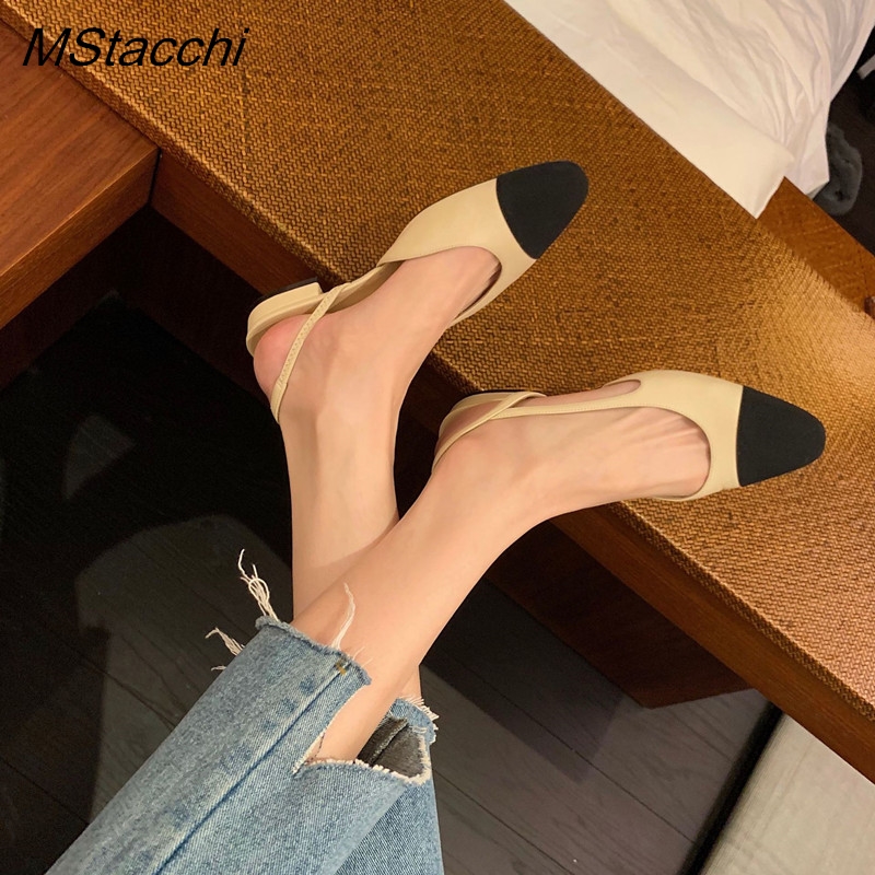 Sepatu wanita tali kulit perca Fashion sandal wanita hak datar sepatu wanita Formal seksi pesta gaun sepatu pesta pernikahan