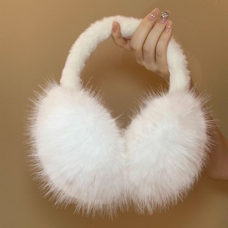แฟชั่นนุ่ม Faux FUR หูอุ่นฤดูหนาว Earmuffs สําหรับผู้หญิงผู้ชายสีทึบ Earflap กลางแจ้งเย็นป้องกันหู-Muffs ฝาครอบหู