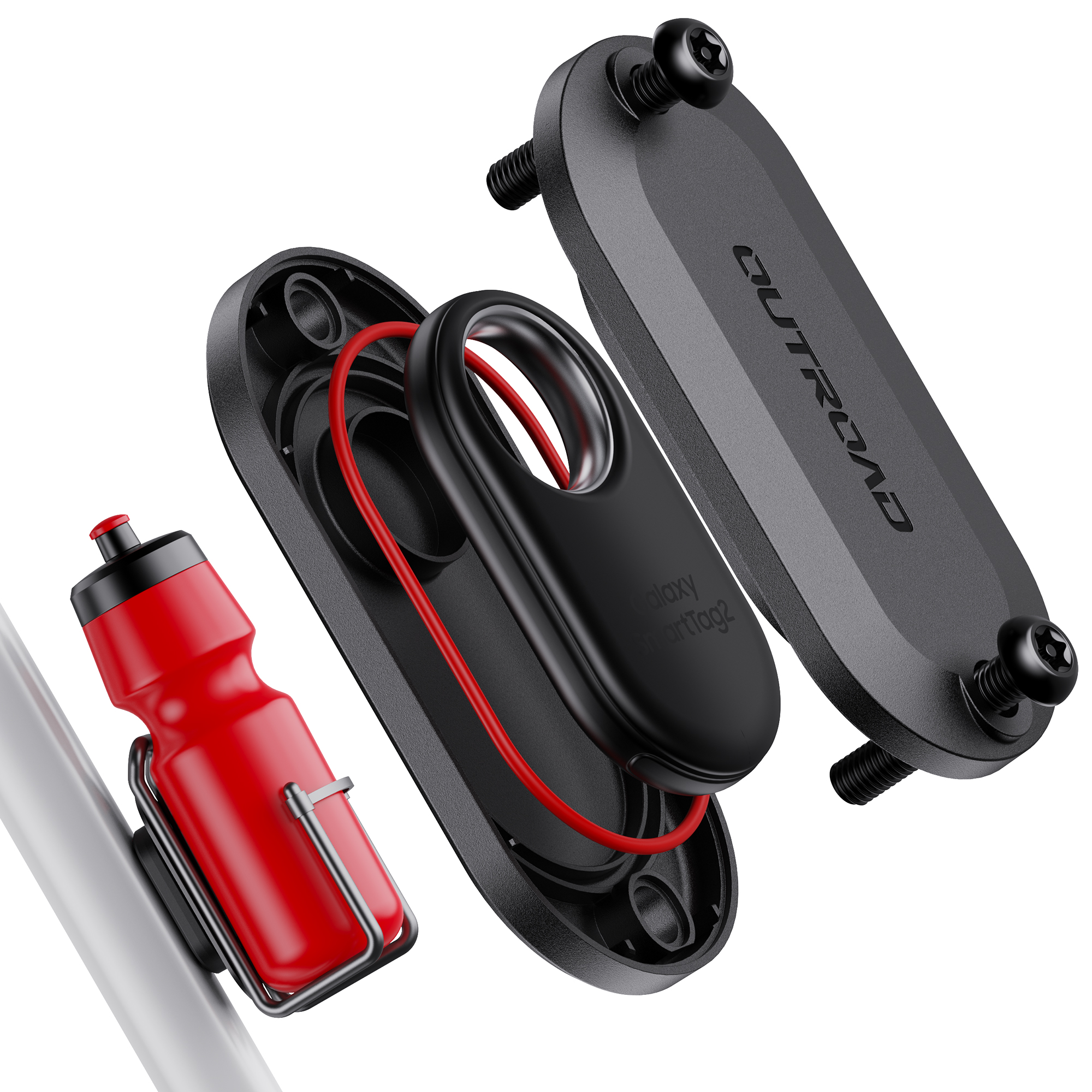 Para SmartTag2 soporte para bicicleta IPX8 impermeable bicicleta GPS Tracker soporte para Galaxy Smart tag2 oculto debajo de la portabotellas funda SmartTag2