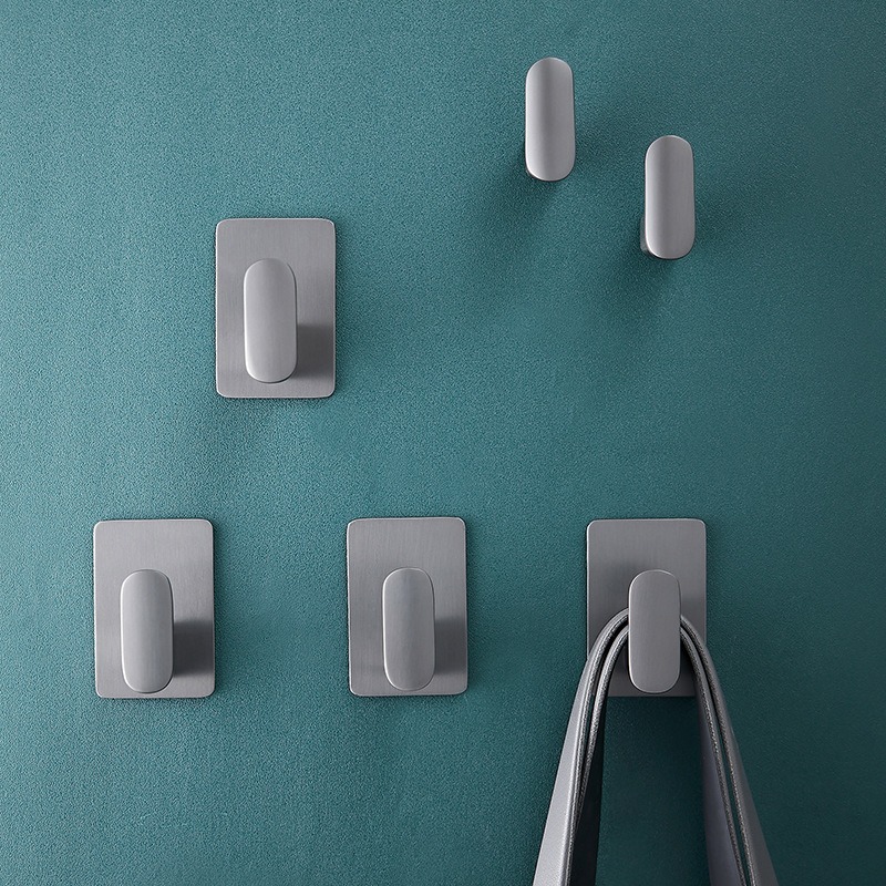 1 pcs Strong Adhesive Wall Hook Sticker Hanging Coat Rack Clothes Hanger Shower Robe Hook Kitchen Bathroom Towel Hooks Holder