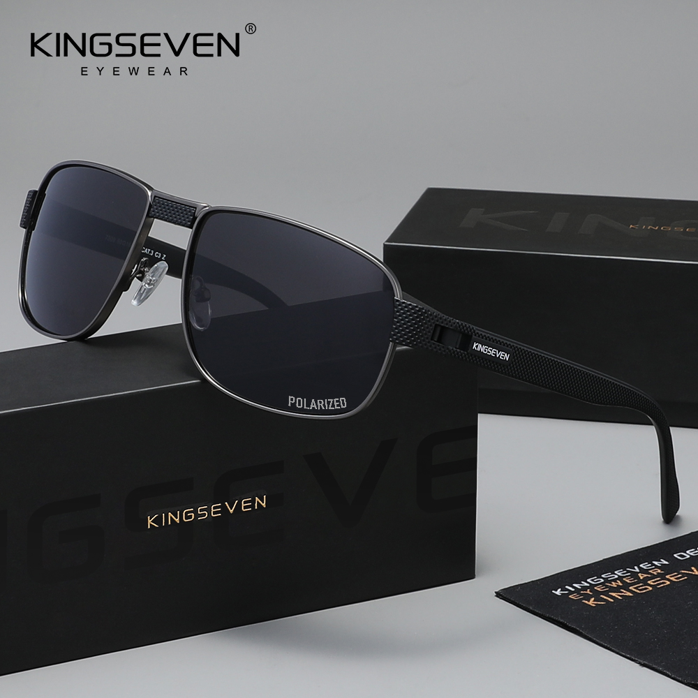 Солнцезащитные очки KINGSEVEN: Новинка, поляризационные, прямоугольные, классические, для мужчин и женщин, с защитой UV400, для вождения и активного отдыха