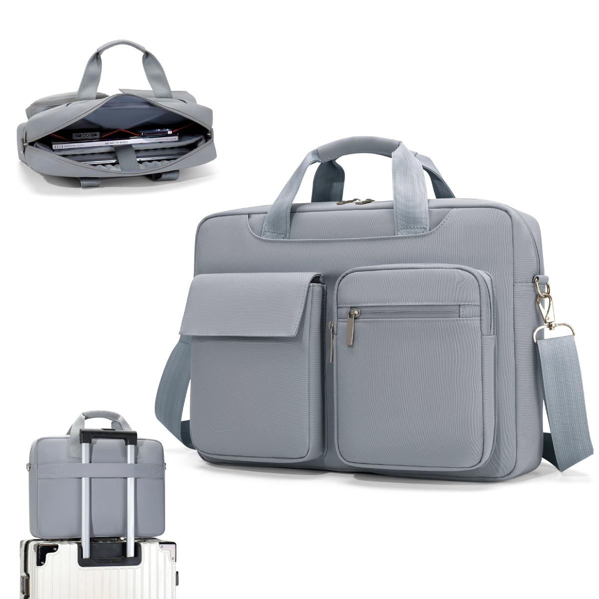 Laptoptasche geeignet zum Pendeln, kompatibel mit Apple MacBook Air 13, Lenovo Xiaoxin Pro 14, Huawei Matebook 16 Zoll, Dell 15,6 Zoll, Schutzhülle für 15-Zoll-Laptops, für Männer und Frauen