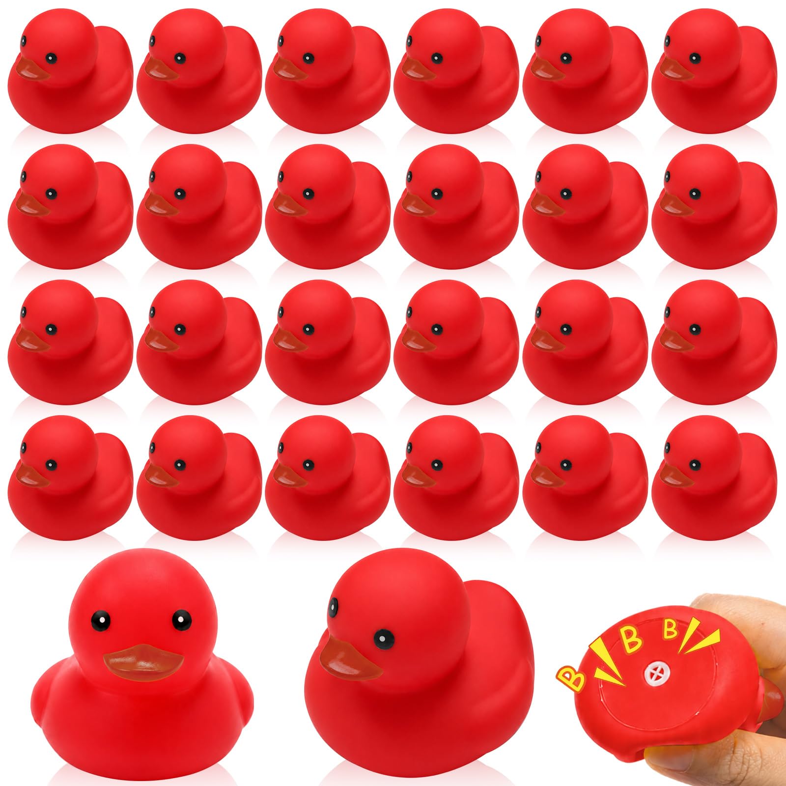 1-100 Pezzi Mini Paperelle di Gomma Squeaky per il Bagno, Simpatici Giocattoli Galleggianti per Vasca da Bagno, Ideali per Baby Shower, Feste di Compleanno, Regali e Gadget