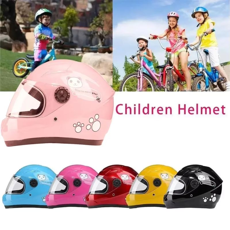 2024 秋冬新製品: 子供用ヘルメット子供用安全ヘルメット電気自動車男性用と女性用ヘルメット暖かい漫画