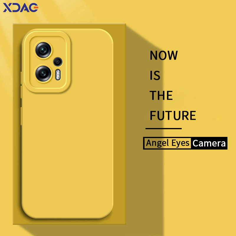 Casing ponsel silikon Angel Eyes, sarung HP cair untuk Xiaomi POCO X4 GT 5G 360 pelindung kamera lembut anti syok penutup belakang POCOX4 X4GT