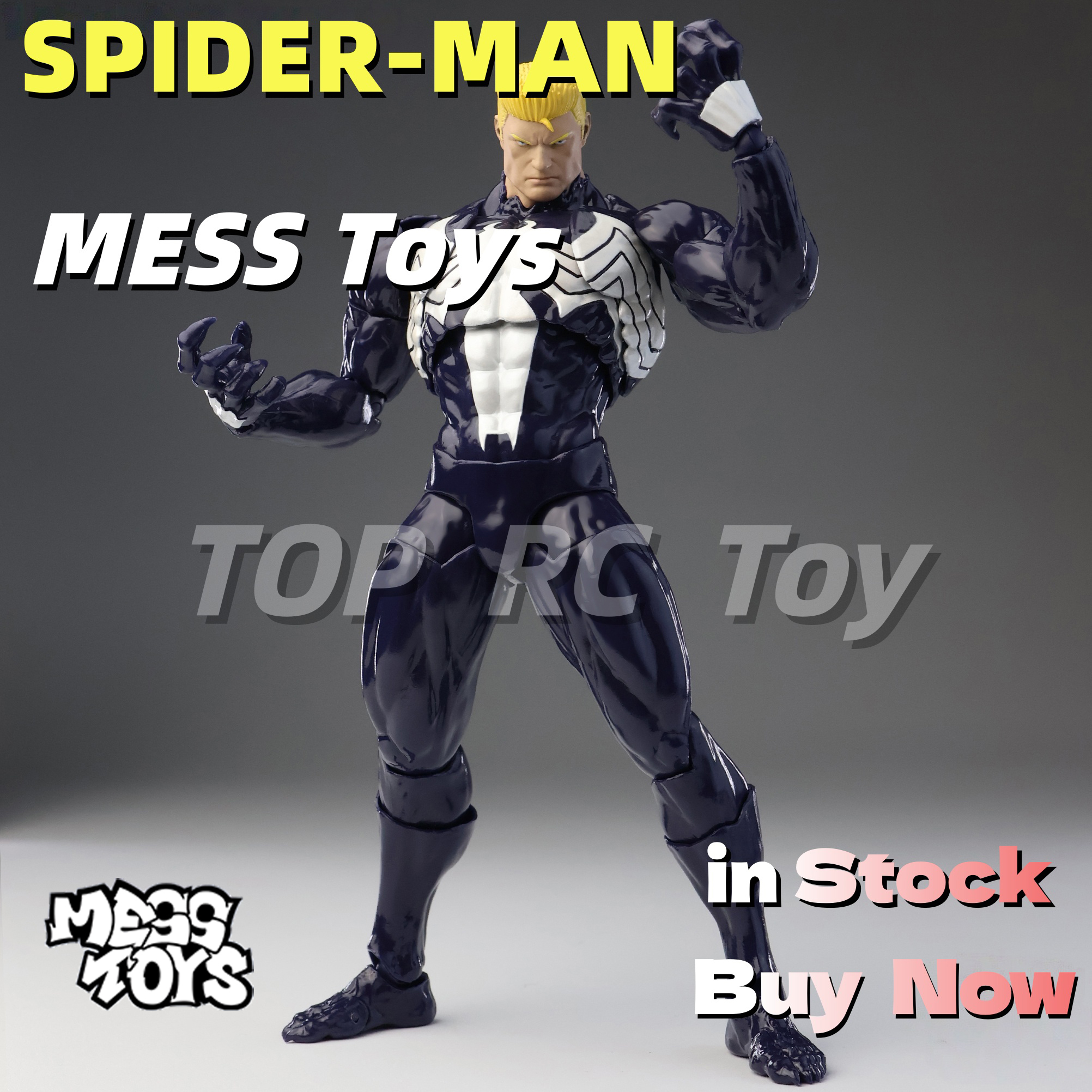 Action Figure Venom Anime, Spider-Man Nero, Lethal Neighbor, Giocattoli da Collezione Originali, Regalo di Compleanno per Adulti