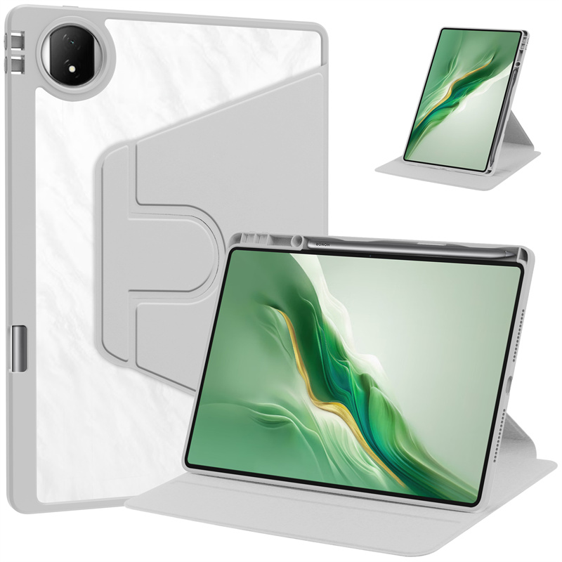 Funda para Honor Magic Pad 2 con portalápices, Funda dura acrílica giratoria 360 con soporte para Coque Honor Magicpad 2, Funda de 12,3 pulgadas