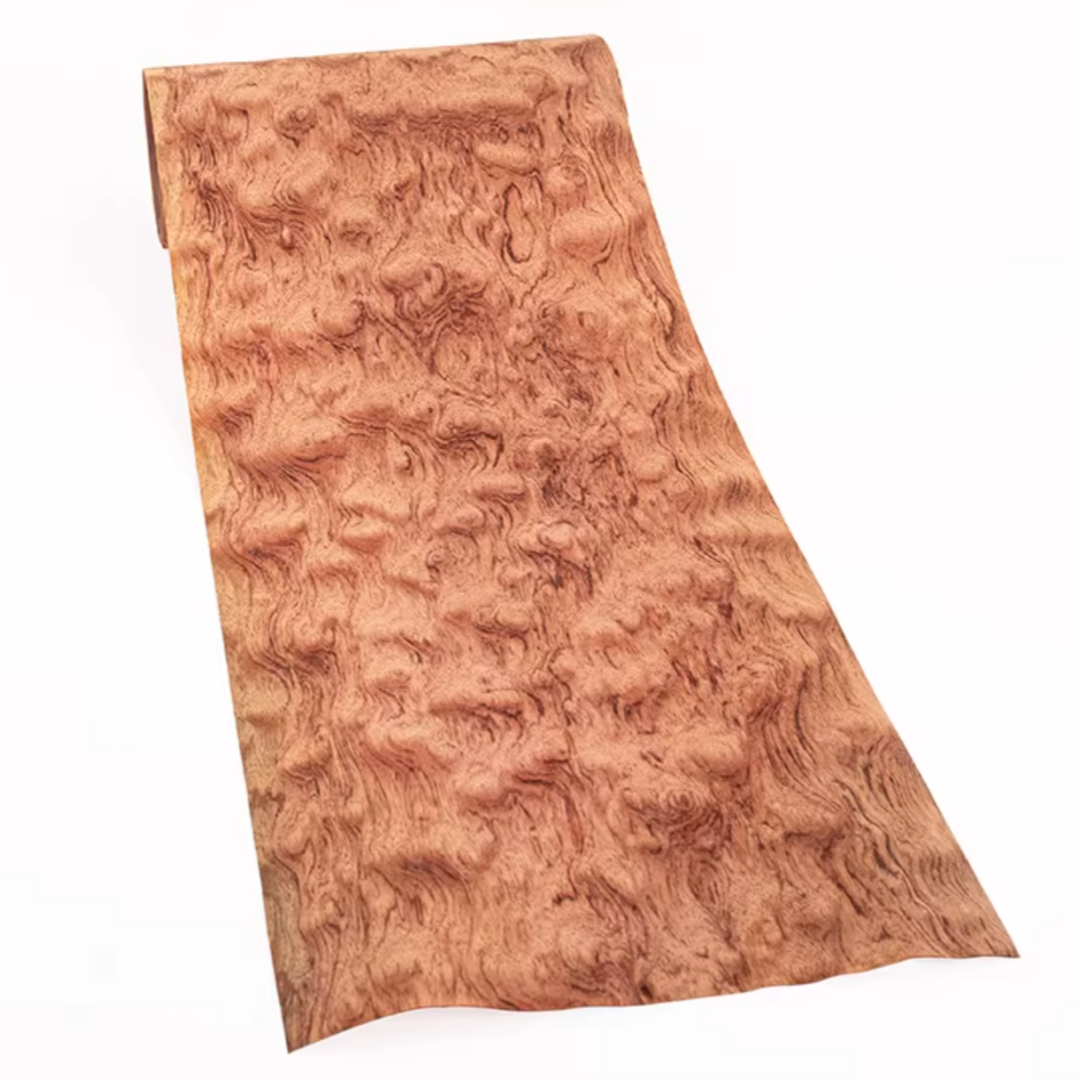 L: 2,5 Meter Breite: 380 mm T: 0,25 mm Natürliches Birnbaumholzfurnier mit Massivholzfurnier, handgefertigtes Furnier zur Dekoration von Akustikgitarren