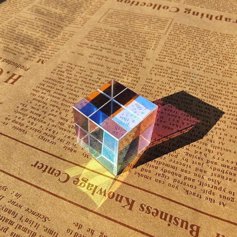 Стеклянный куб, дихроическая призма, X-Cube, призмы для фотографического разделителя луча, аксессуары для фотосъемки, микропейзажные подарки, милый свет