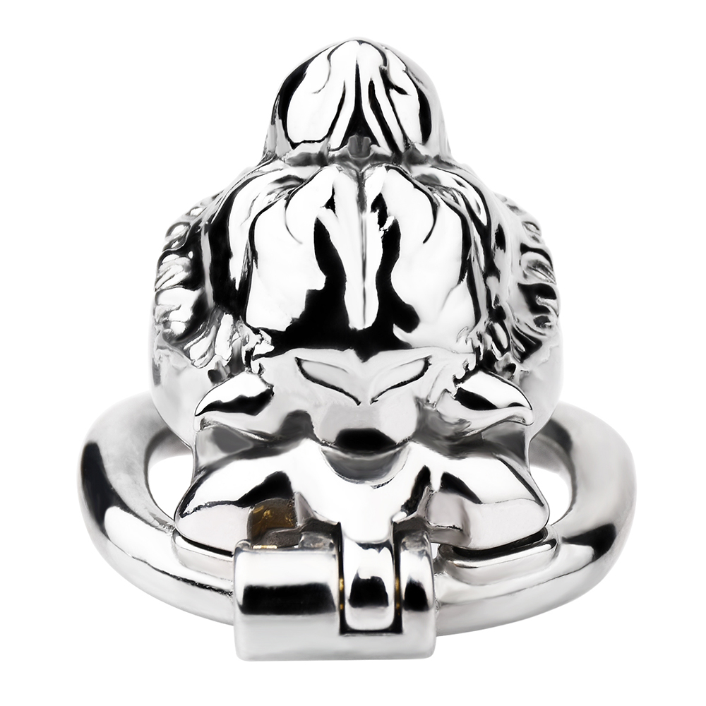 FRKO Fierce Tiger Head Men's Chastity Cage อุปกรณ์ Arc แหวนอวัยวะเพศชาย Lockcock ผู้ใหญ่เกม Fetish เพศของเล่นสําหรับ Man 18 + เรือจาก USA