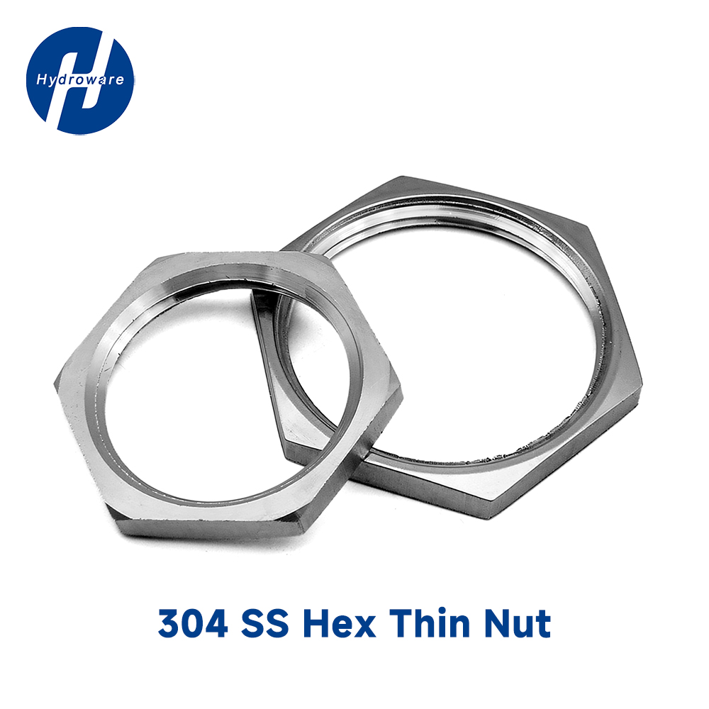 Hex Thin Lock Nut 304 Stainless Steel BSP G Thread 1/8"-2" 1/4" 1/2" 3/4" Jam Nut for Water Tank Connector Plumbing Pipe Fitting
