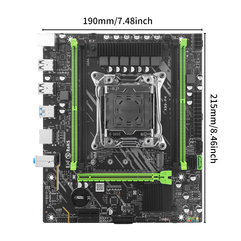 SOYO X99 C612 Gaming Motherboard Set with Intel Xeon E5 2680 V4 CPU& DDR4 RAM M.2 NVME for Desktop PC computer