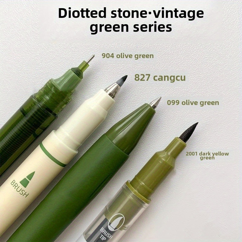 Juego de 4 Bolígrafos Vintage, Tinta de Secado Rápido para una Escritura Fluida, Compatible con Múltiples Puntas, Ideal para Trabajo de Oficina y Cuadernos