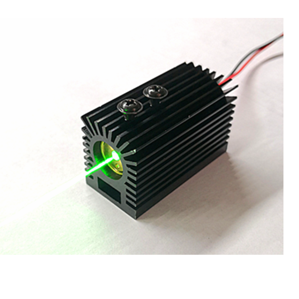 Módulo láser verde de punto de grado industrial 532nm 30mw 45*27*22