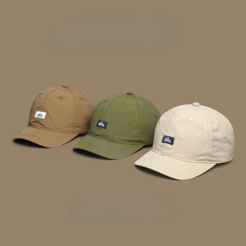 Retro Short-brimmed Baseball Caps Women Men Quick-Drying Turban Baseball Hats Outdoor Sports Sunscreen Thin Women's Hats