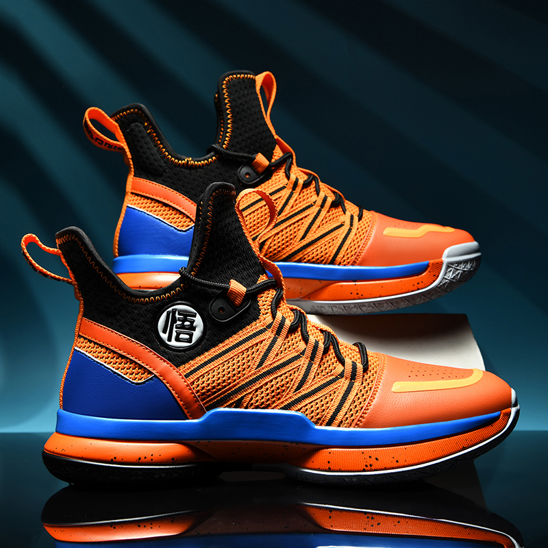 Męskie buty do biegania anime, wysokie buty do koszykówki, damskie oddychające sneakersy, młodzieżowe buty sportowe antypoślizgowe, buty hip-hop, prezent.