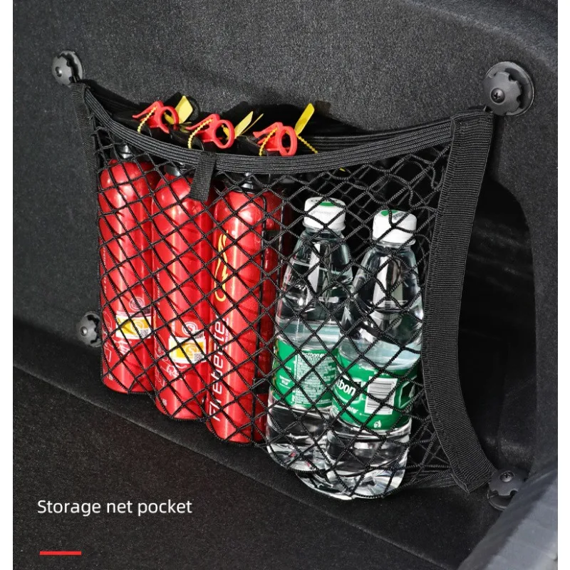 1 st 45*25 cm Kofferbak Schroef Vaste Zijgaas Zak Sterke Elasticiteit Opslag Platte Netto Praktische Zijrand Refit Interieur CN