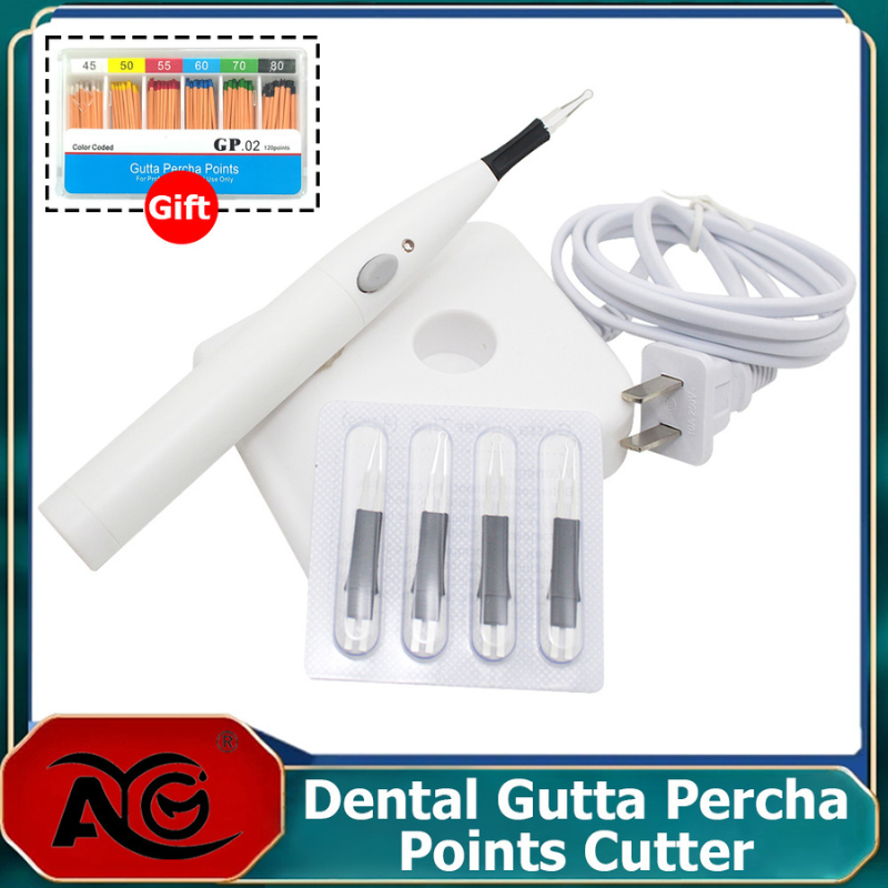 AG Dental Gutta Percha Tooth Gum Cutter 4 Tips Gingival Cutter Dental Gutta Percha Cutting Wireless Charging Socket Heating
