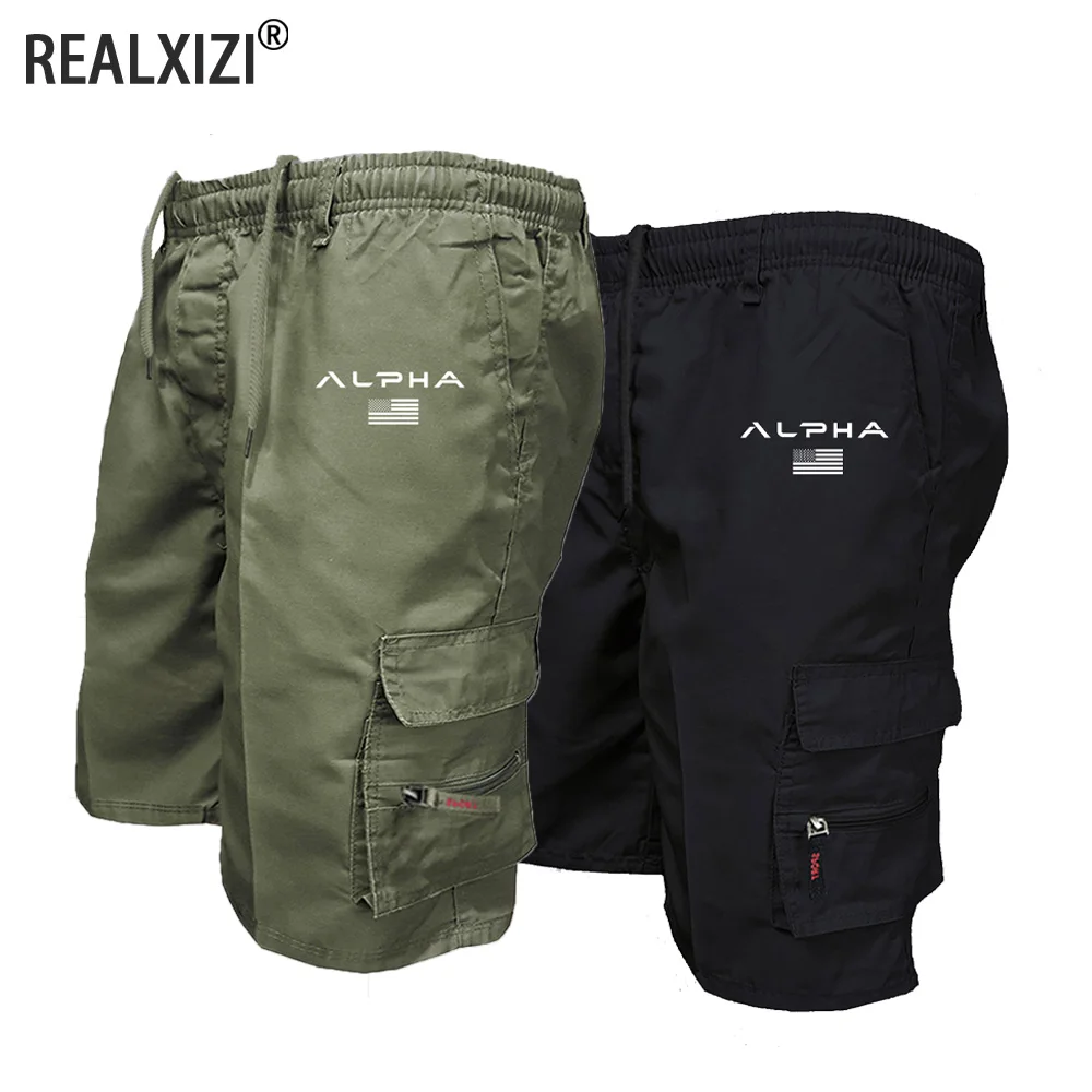 Neue männer Cargo-Shorts Mode Lässig Laufshorts Große Tasche Sport Hosen Cargo Panels Hosen Plus Größe für Männer