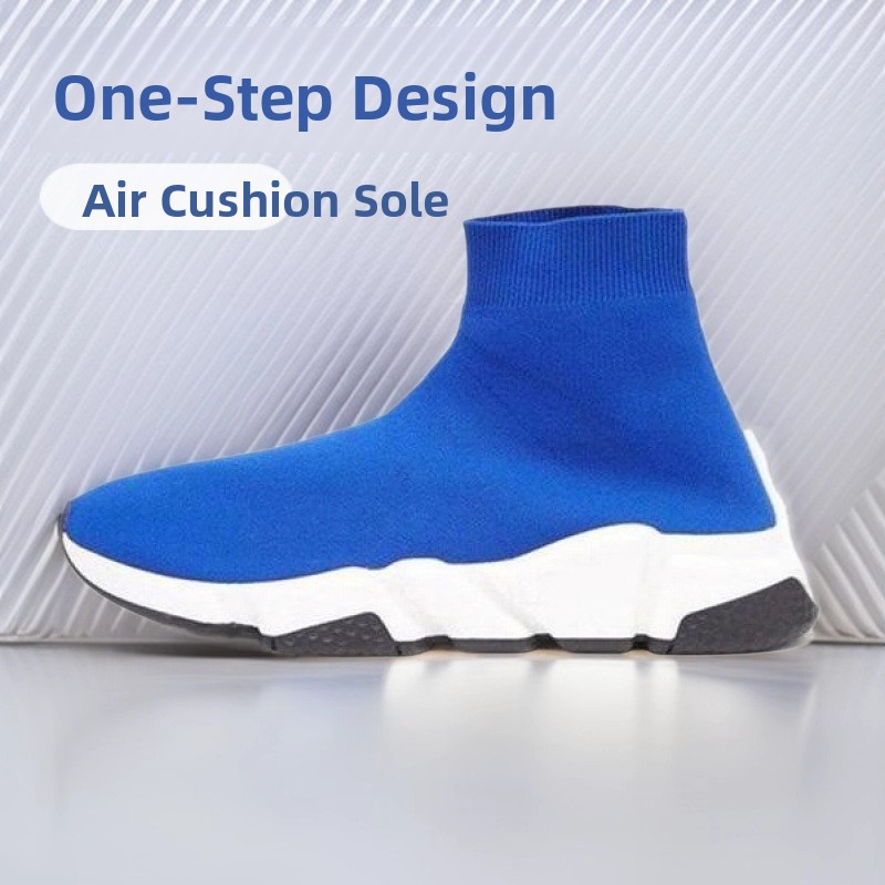 Paris High-Top Strickstiefel Sportliche Gepolsterte Dad-Schuhe Atmungsaktive Schnelltrocknende Gummisohle Unisex Laufschuhe