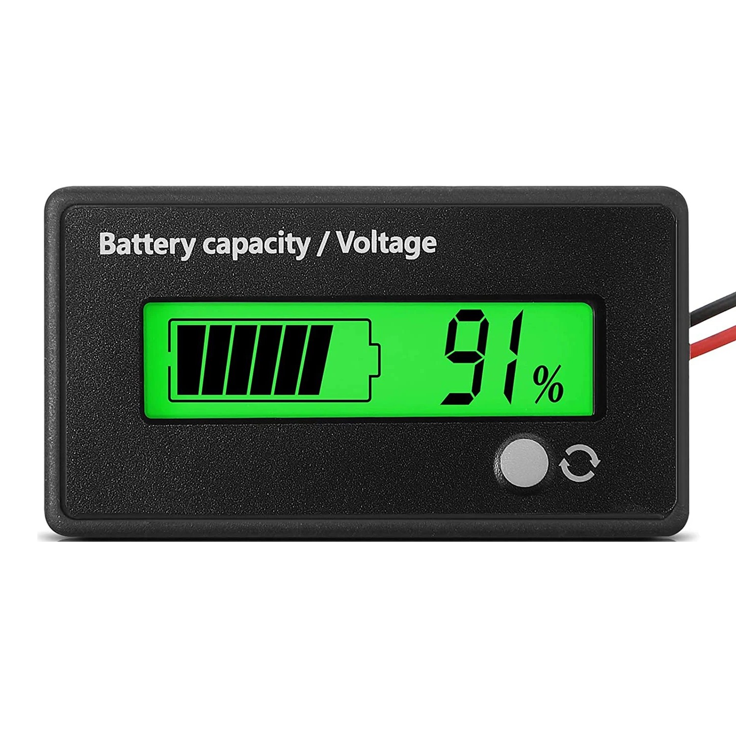 DC 12V 24V 36V 48V 72V Batteriekapazitätsspannungsmesser mit Alarm, Batteriekapazitätsanzeige, Batterieanzeige-Monitore