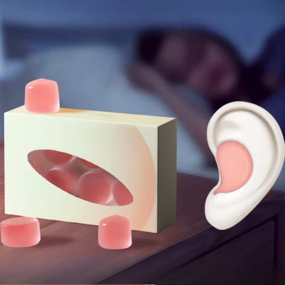 Bouchons d'oreille en cire pour dormir, 6 pièces, bouchons d'oreille en cire de Silicone pour dormir, nager, bouchon d'oreille en Gel pour suppression du bruit, bouchons d'oreilles réutilisables 27db