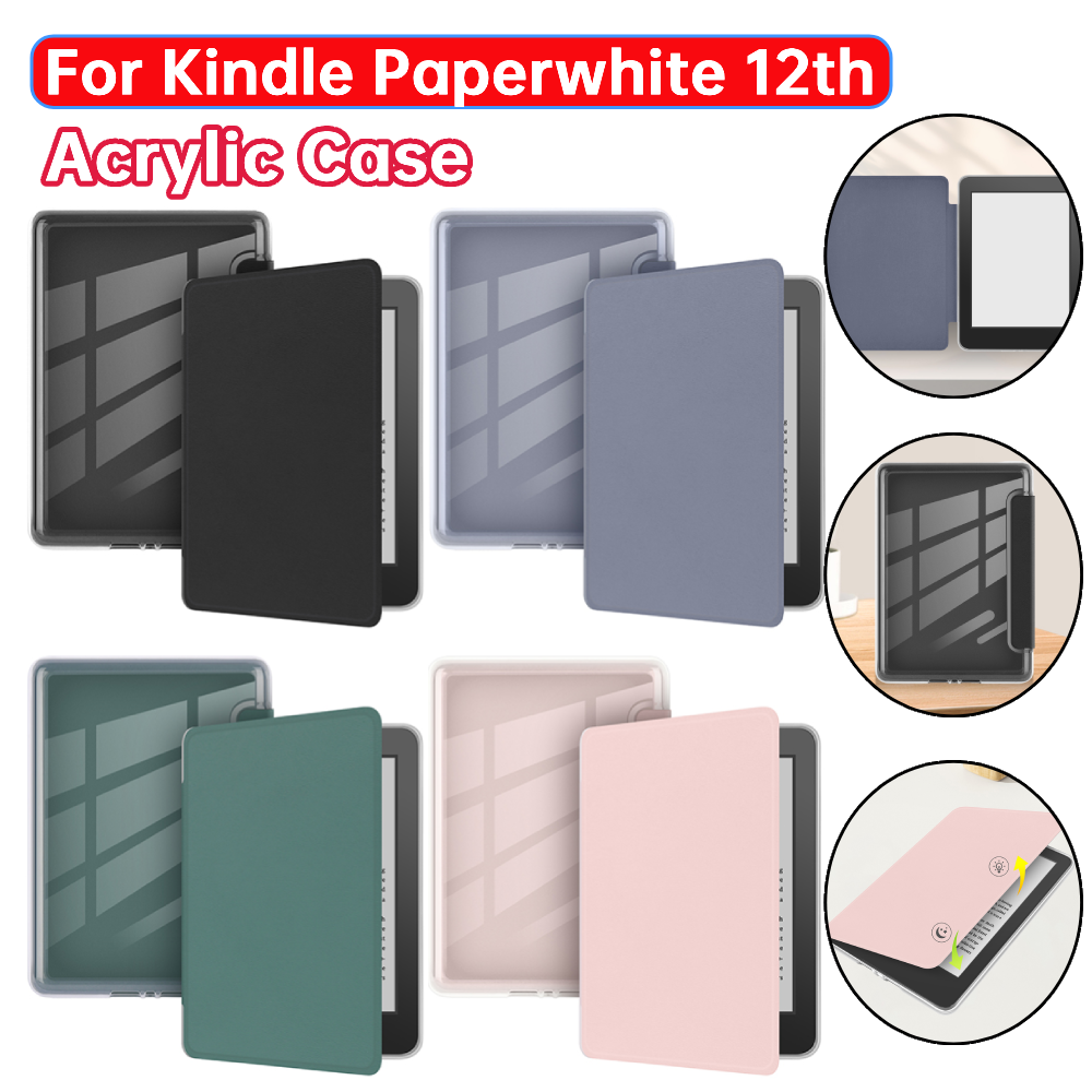 Funda acrílica para libros electrónicos Kindle Paperwhite Signature Edition 2024 de 7 pulgadas para Kindle Colorsoft Signature Edition de 7 pulgadas