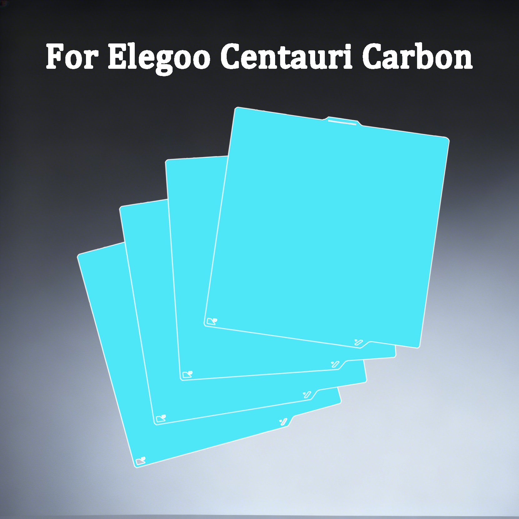 Płyta chłodząca Glacier Cold do drukarki Elegoo Centauri z podgrzewanym stołem z włókna węglowego, wysoka lepkość, druk dwustronny, 261 mm * 270 mm, części do drukarek 3D