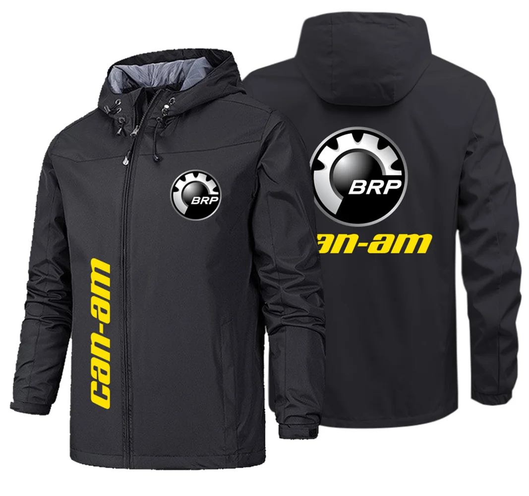 BRP bisa am Logo cetak pria jaket militer taktis pria Hoodie luar ruangan ritsleting kasual S-5XL musim semi dan musim gugur koleksi baru 2024