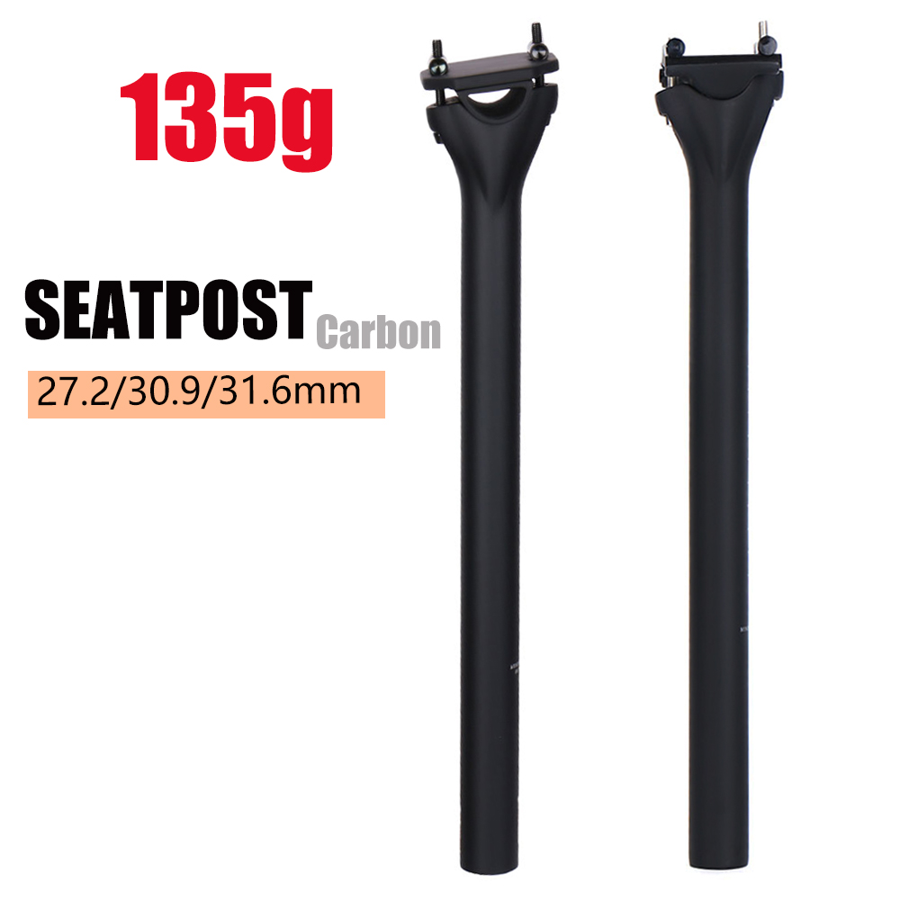 ELITAONE tiang sadel sepeda serat karbon, suku cadang sepeda MTB/tiang sadel sepeda jalan UD Matt 27.2/30.9/31.6mm