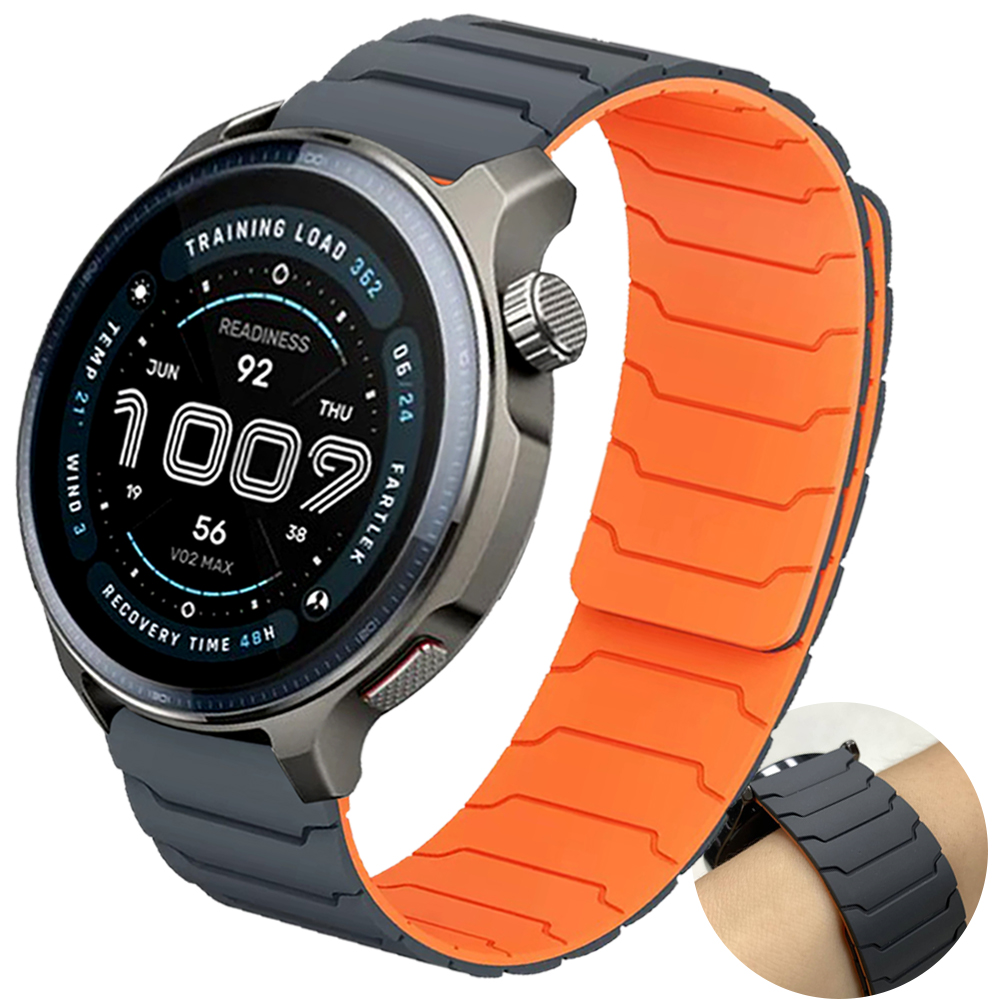 Correa magnética de 20mm/22mm para AMAZFIT BALANCE 2 Active2 GTS 4 mini 3 BIP6 5 UNIDAD GTR 4/3/3 Pro 2e, correa de silicona para reloj HUAWEI