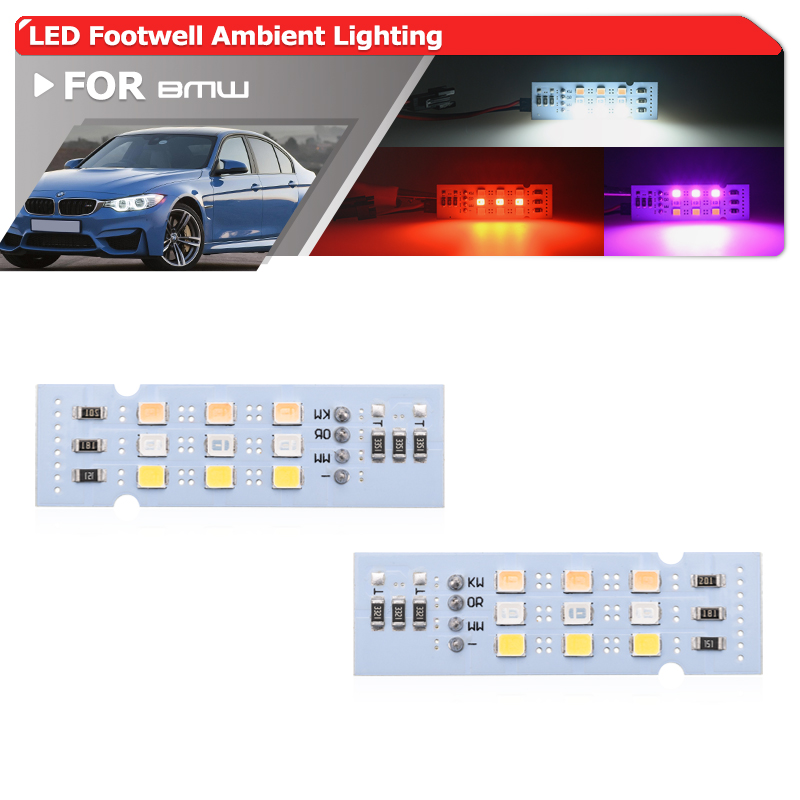 LED Under Dash Courtesy Footwell Ambient Lighting Module For BMW 1 2 3 4 5 6Series F20 F21 F22 F23 F30 F31 F34 F32 F36 M2 M3 M4