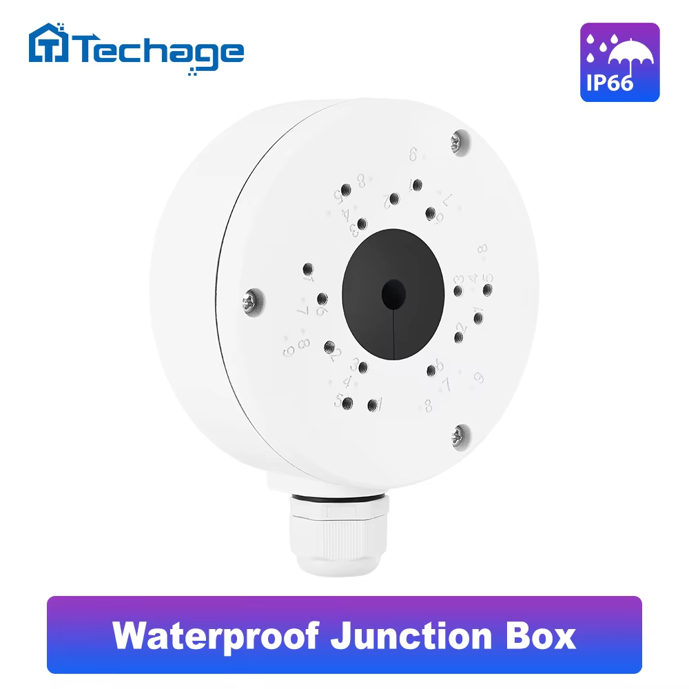 Techage IP66 Chống Nước Sắt Hộp Nối An Ninh IP Giám Sát Chân Đế Camera Quan Sát Phụ Kiện Cho Máy Ảnh