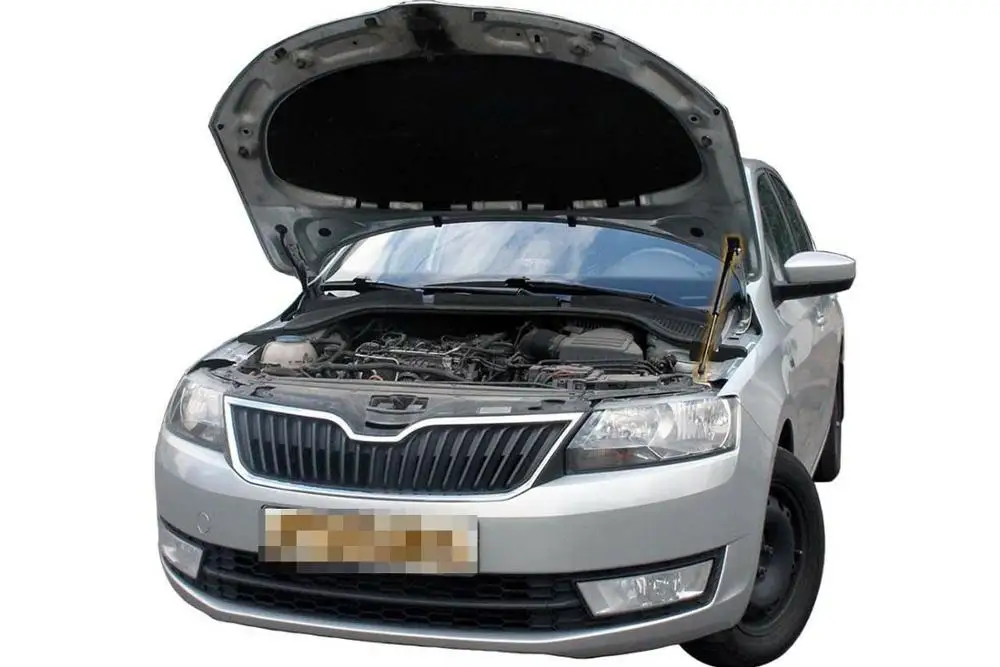 Для Skoda Rapid NH1/2/3 2012-2021 передний капот, модифицированные газовые стойки, пружинный демпфер из углеродного волокна, подъемный опорный амортизатор