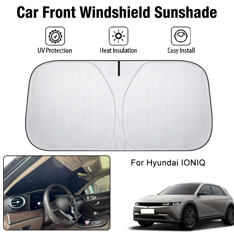 Солнцезащитный чехол на лобовое стекло автомобиля для Hyundai IONIQ, защита от ультрафиолета, теплоизоляция, аксессуары для защиты от солнца в салоне автомобиля