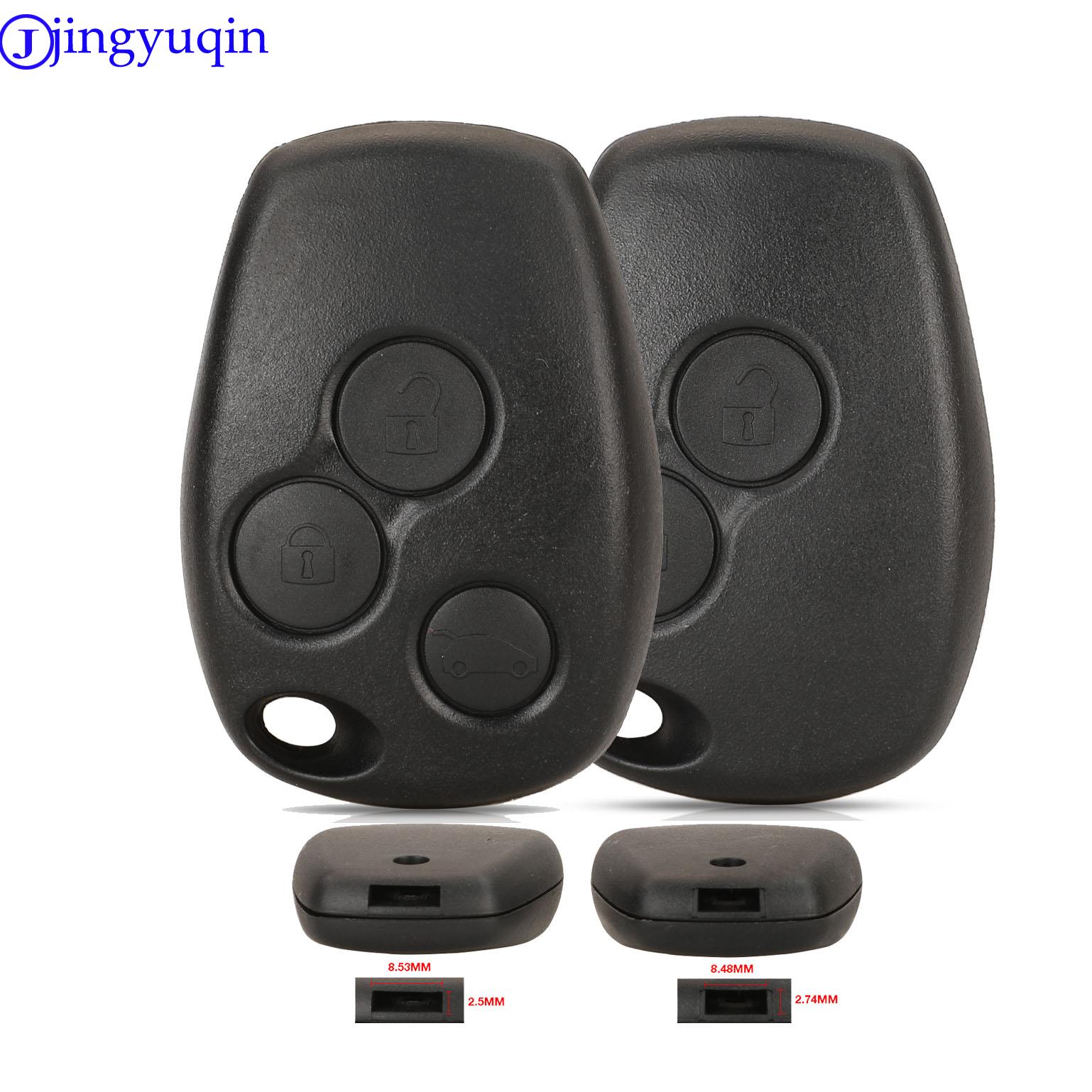 Jingyuqin funda para llave remota para Renault Megane Modus Espace Laguna Duster Logan DACIA Sandero Fluence Clio Kango para Nissan Almera