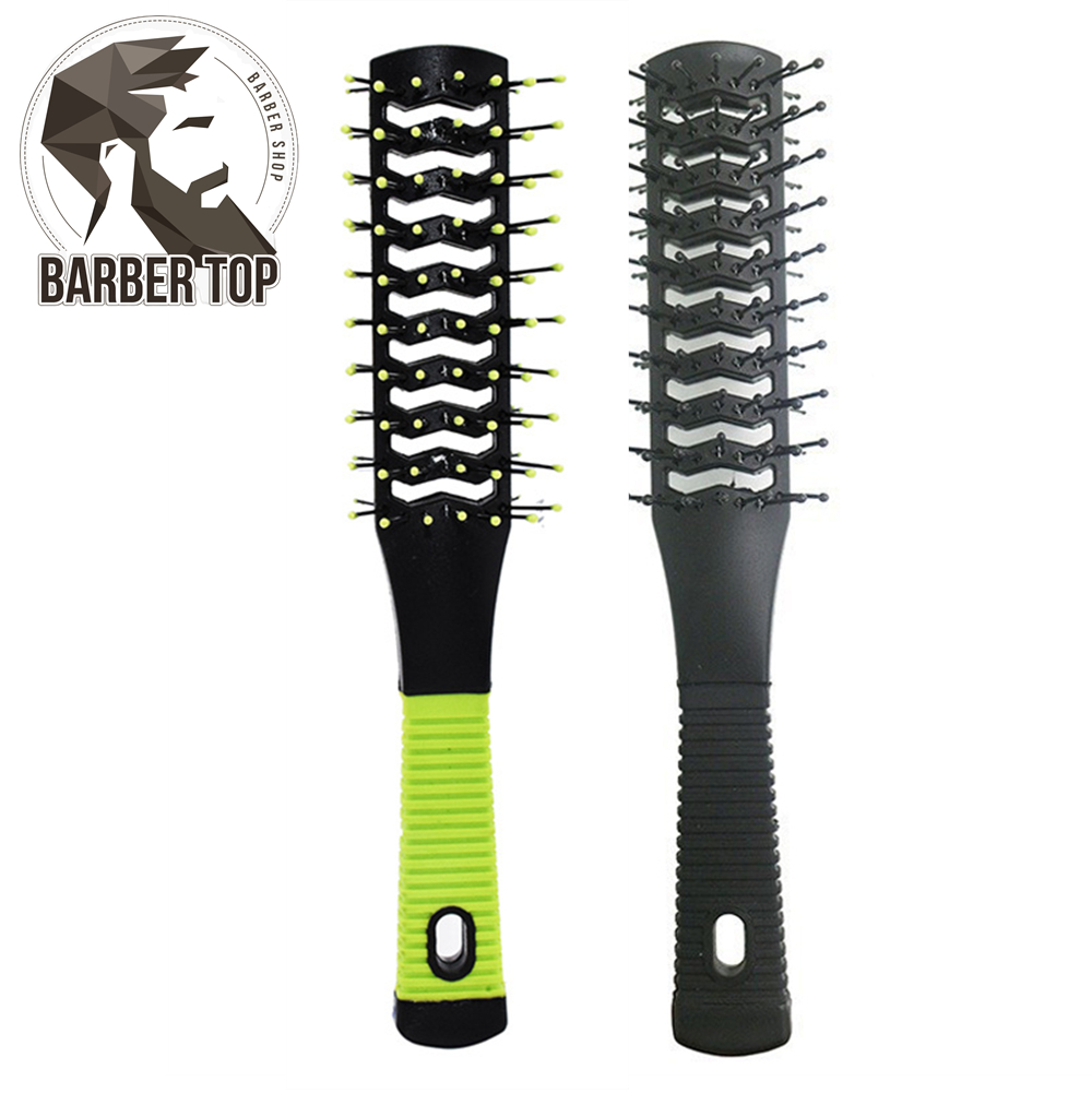 Pro Salon Mặt Đôi Lược Massage Chống Rối Bàn Chải Làm Tóc Detangling Rộng Răng Chống Mất Combo Là Tóc Dập Xù Lược Điện Bàn Chải